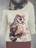 Women's Owl Two Piece Suit Top