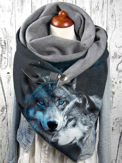 Wolf Art Pattern Scarf Scarves