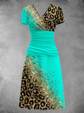 Women's Leopard Gradient Maxi Dress