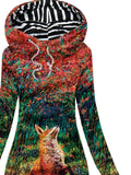 Women's Art Fox Casual Sweatshirt