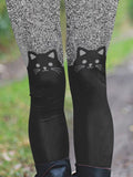 Cat Print Casual Leggings