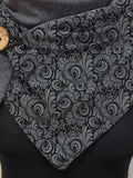 Women's Floral Pattern Print Casual Wrap Scarf