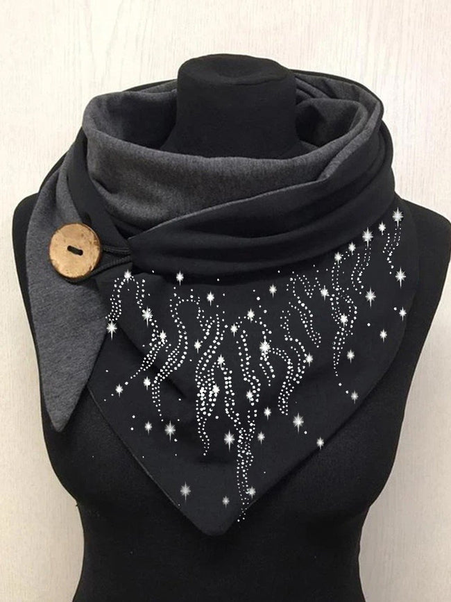 Casual printed cotton scarf