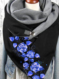 Rose Pattern Casual Scarves and Shawls