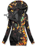 Women's Butterflies Art Print Sweatjacke