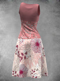 Women's Artistic Summer Vintage Flower Maxi Dress