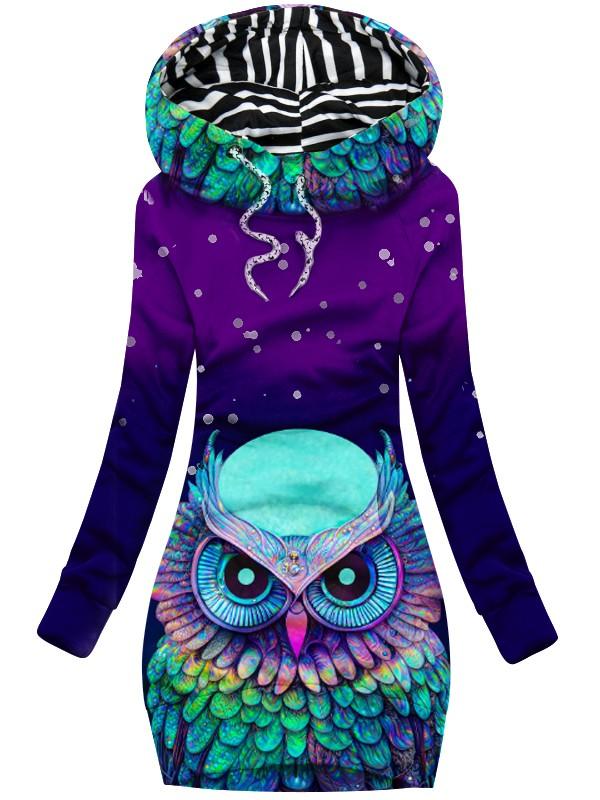 Women's Owl Art Casual Sweatshirt