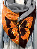 Butterfly Print Scarf and Shawl