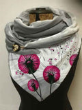 Women's Dandelion Print Casual Wrap Scarf