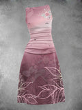 Women's Floral Art Design Maxi Dress