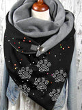 Casual cat paw scarf and shawl