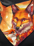 Winter Fox Print Scarf and Shawl