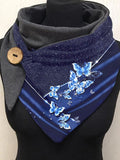 Butterfly Print Casual Scarf and Shawl