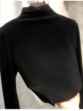 Women's Solid Color Fleece Slim Fit Long Sleeve T-Shirt