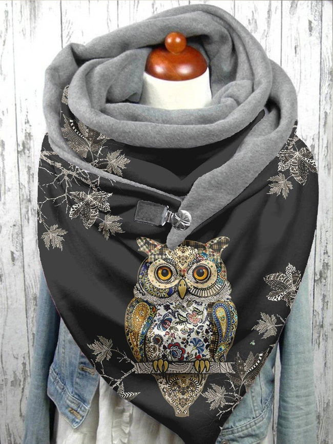 Women's Owl Art Casual Scarf