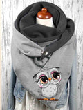 Women's Cute Owl Casual Scarf