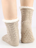 Men's And Women's Winter Warm Non-slip Fleece Fleeping Socks Floor Socks