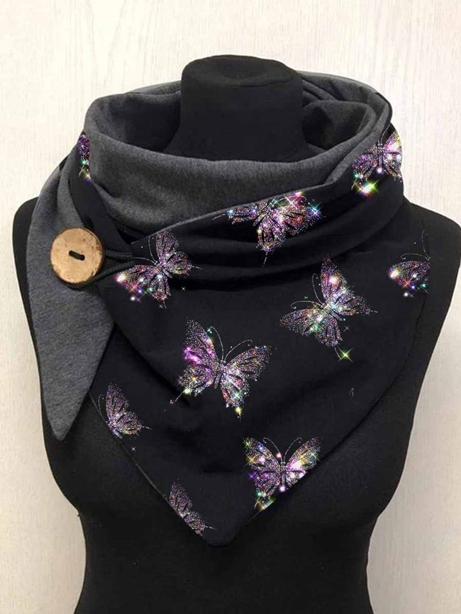 Women's Butterfly Art Casual Wrap Scarf