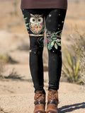 Women's Owl Casual Print Leggings