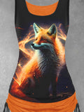 Women's Fox Art Design Tank Top