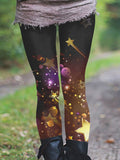 Shining Starry Casual Print Leggings