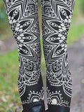 Mandala Art Print Casual Leggings