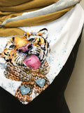 Winter Tiger Art Print Casual Scarf