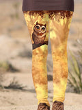 Women's Owl Casual Print Leggings