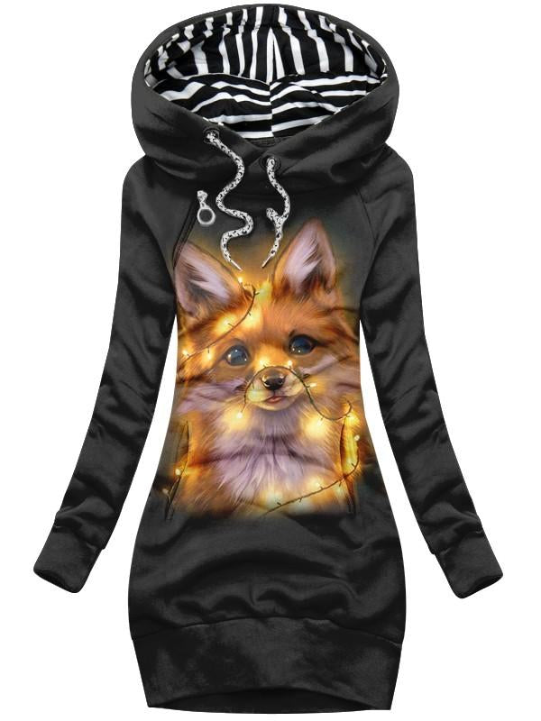 Women's Fox Art Casual Sweatshirt