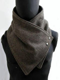 Vintage Check Fleece Thickened Scarf