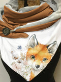 Fox Art Casual Scarf