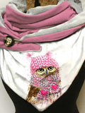 Winter Owl Casual Scarf and Shawl