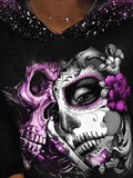 Women's Vintage Punk Skull Sweatshirt