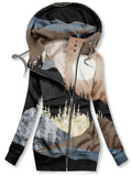 Women's Mountain Art  Print Hoodie