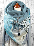 Winter Wolf Warm Scarf