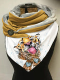 Winter Tiger Art Print Casual Scarf