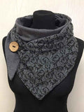 Women's Floral Pattern Print Casual Wrap Scarf