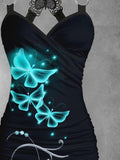 Women's Vintage Butterfly Print Art Tank Top