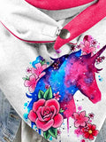 Women's Unicorn Print Casual Wrap Scarf