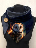 Owl Art Print Casual Scarf