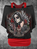 Women's Two-Piece Skull T-Shirt