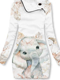 Women's Cute Elephant Casual Sweatshirt