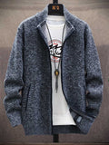 Men's Add Velvet Thickened Casual Sweater Jacket