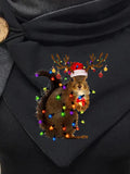 Christmas Squirrel Casual Scarf