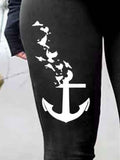 Women's Anchor Casual Tight Leggings