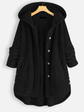 Women's Plush Thick Long-Sleeved Coat Cardigan