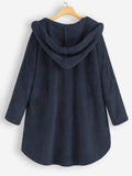 Women's Plush Thick Long-Sleeved Coat Cardigan