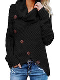 Women's Long Sleeved Irregular Sweater