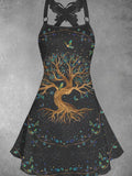 Women's Tree of Life Art Design Casual Mini Dress
