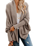 Women's Solid Color Comfortable Sweater Cardigan Jacket